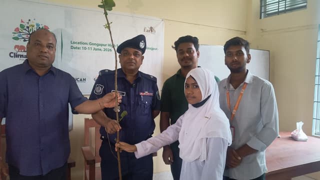Tree Sapling Distributionin Birampur, Dinajpur