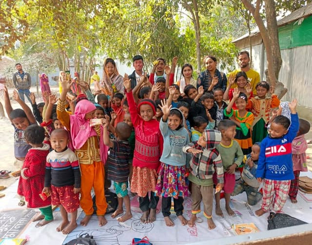 Char Children in Lalmonirhat