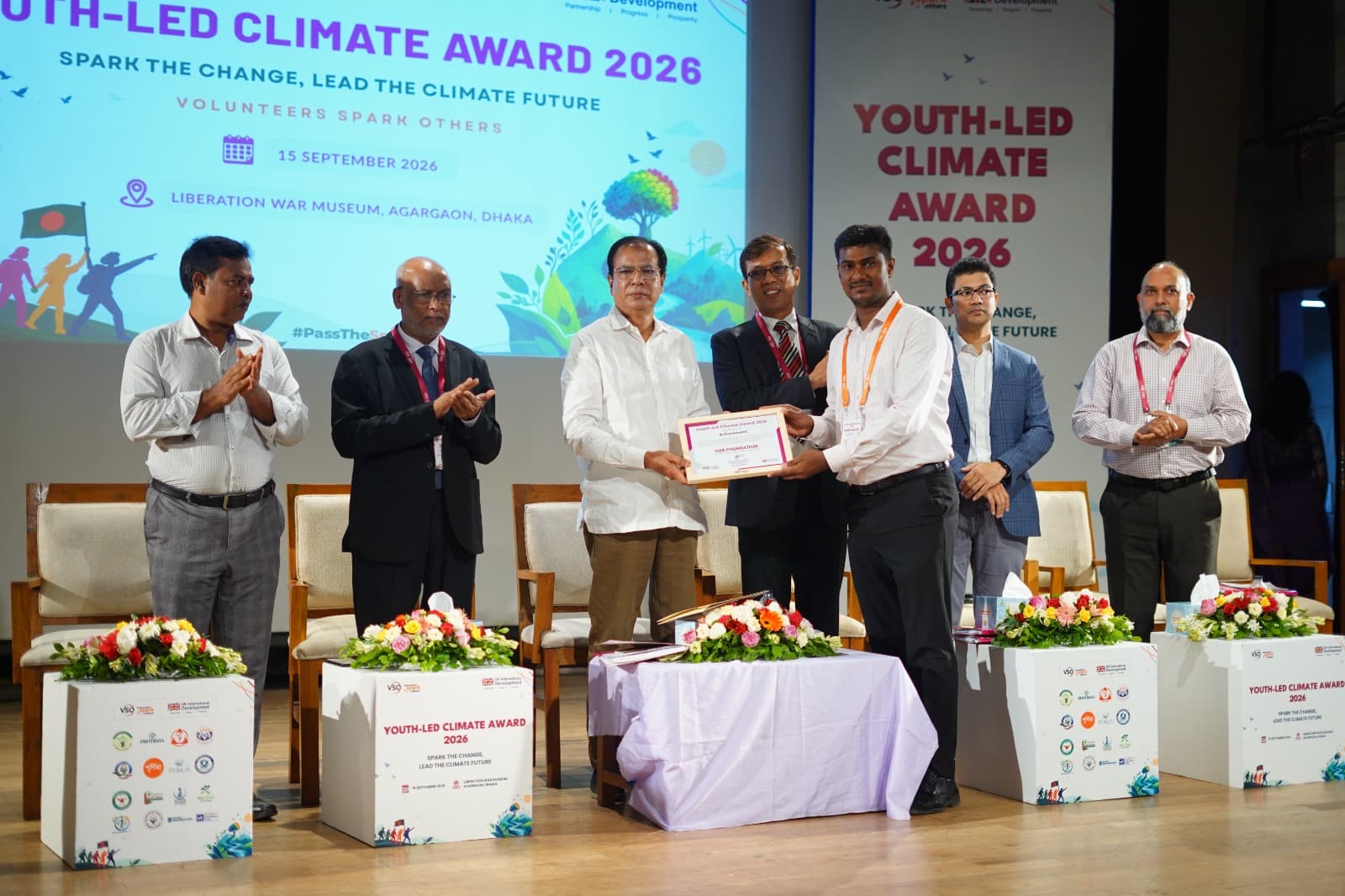  Certificate of Achievement at Youth-led Climate Award 2026